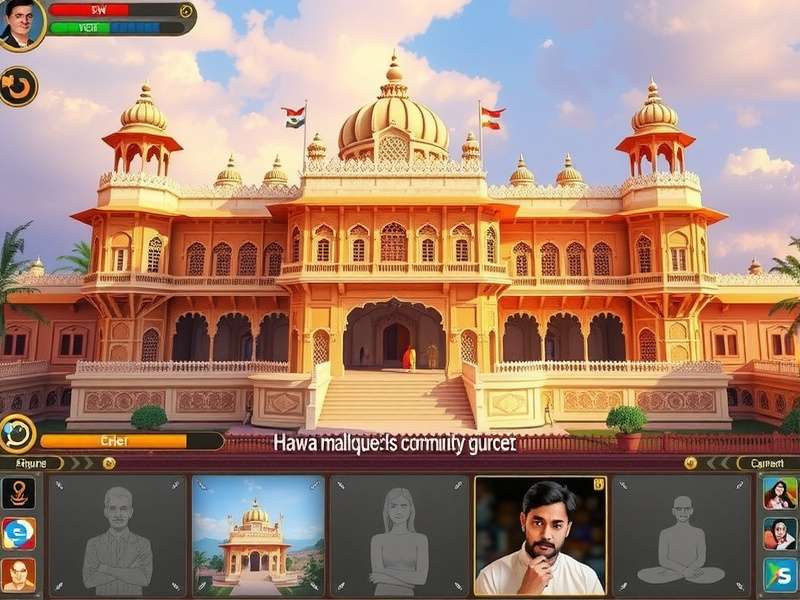 Hawa Mahal Quest player interface and controls